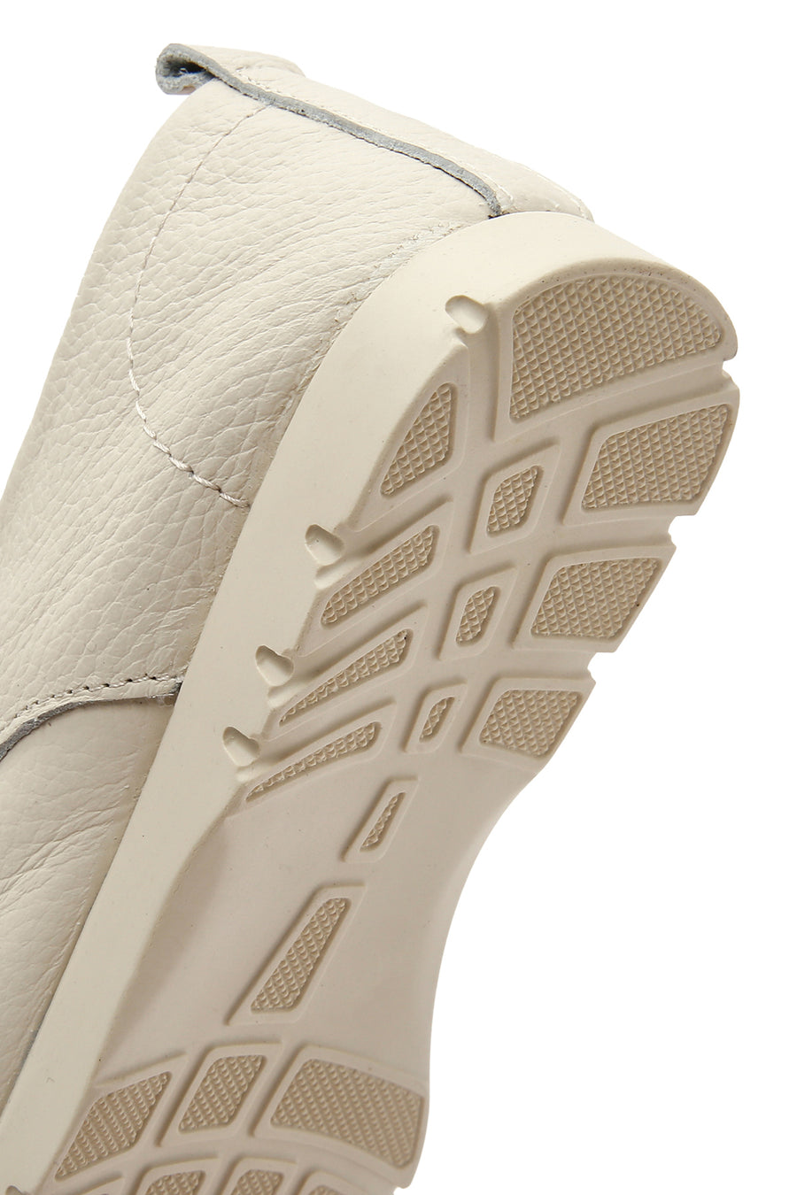Women's Beige Lace-Up Leather Comfort Shoes