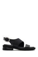 
Women's Black Buckled Leather Sandal
 | Derimod