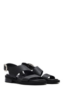 
Women's Black Buckled Leather Sandal
 | Derimod