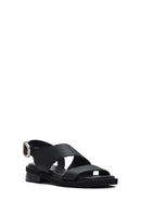 
Women's Black Buckled Leather Sandal
 | Derimod