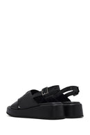 
Women's Black Ankle Buckle Thick Sole Leather Sandal
 | Derimod