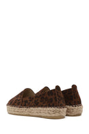 Kadın Leopar Süet Espadril | Derimod
