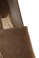 Woman Mink Suede Espadrilles | Derimod
