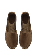 Woman Mink Suede Espadrilles | Derimod