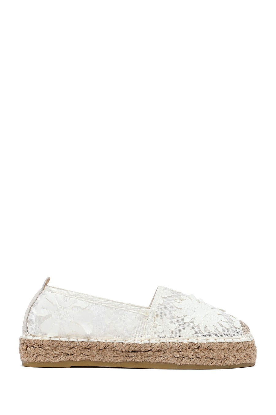 Women's Cream Patterned Espadrilles 25SFD20726F | Derimod