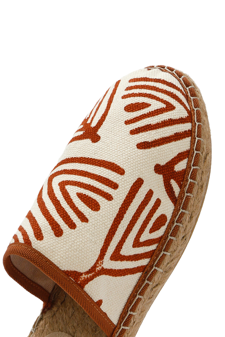 Kastamonu Stone Print Women's Tan Patterned Espadrille Slippers