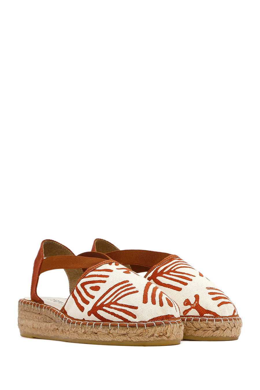 Kastamonu Stone Print Women's Tan Patterned Espadrilles