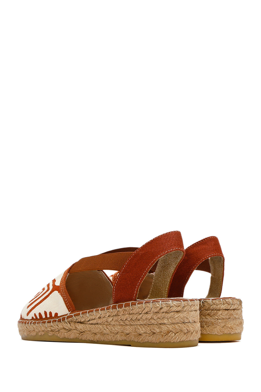 Kastamonu Stone Print Women's Tan Patterned Espadrilles