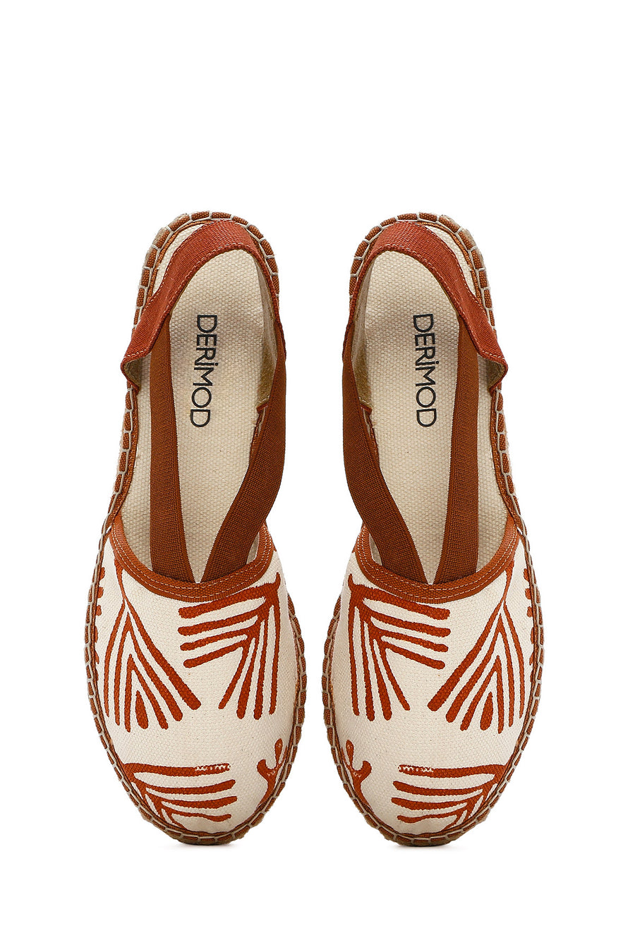 Kastamonu Stone Print Women's Tan Patterned Espadrilles