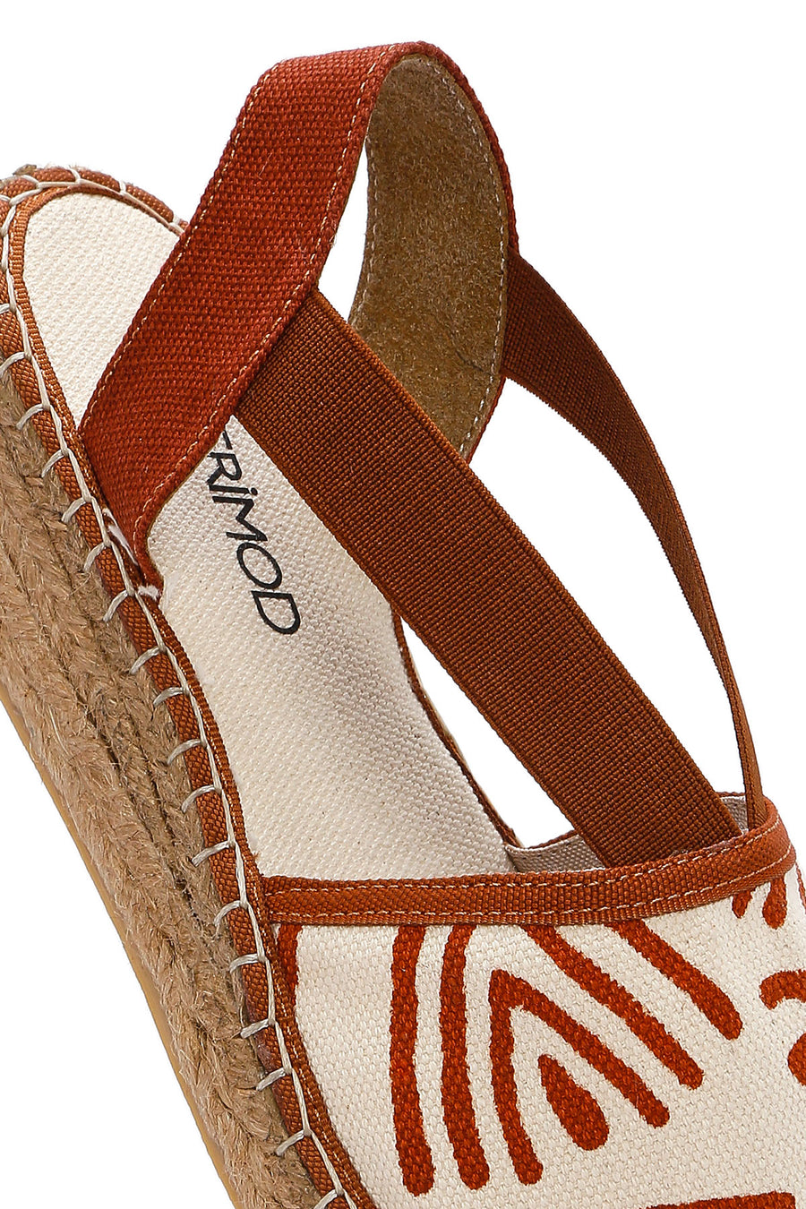 Kastamonu Stone Print Women's Tan Patterned Espadrilles