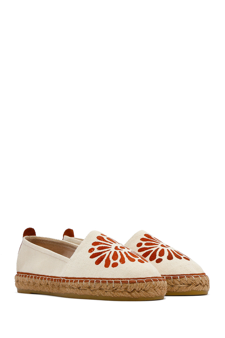 Kastamonu Stone Print Women's Tan Patterned Espadrilles