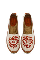 Kastamonu Stone Print Women's Tan Patterned Espadrilles | Derimod