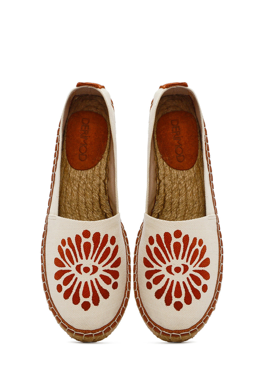 Kastamonu Stone Print Women's Tan Patterned Espadrilles
