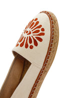 Kastamonu Stone Print Women's Tan Patterned Espadrilles | Derimod