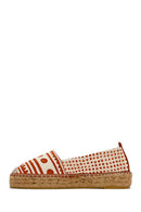 Kastamonu Stone Print Woman Tan Patterned Espadrilles | Derimod