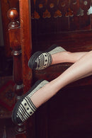 Kastamonu Stone Print Women's Black Patterned Espadrilles | Derimod
