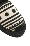 Kastamonu Stone Print Women's Black Patterned Espadrilles | Derimod