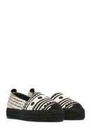 Kastamonu Stone Print Women's Black Patterned Espadrilles | Derimod