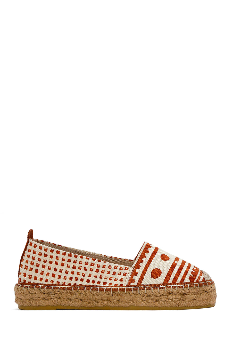Kastamonu Stone Print Women's Tan Patterned Espadrilles