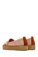 Kastamonu Stone Print Women's Tan Patterned Espadrilles | Derimod