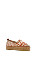 Kastamonu Stone Print Women's Tan Patterned Espadrilles | Derimod
