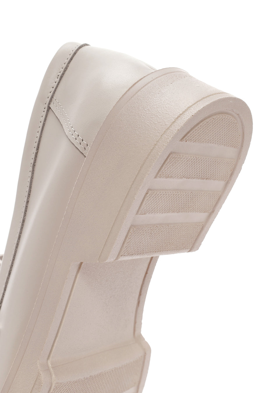 Women's Cream Tassel Leather Casual Loafer