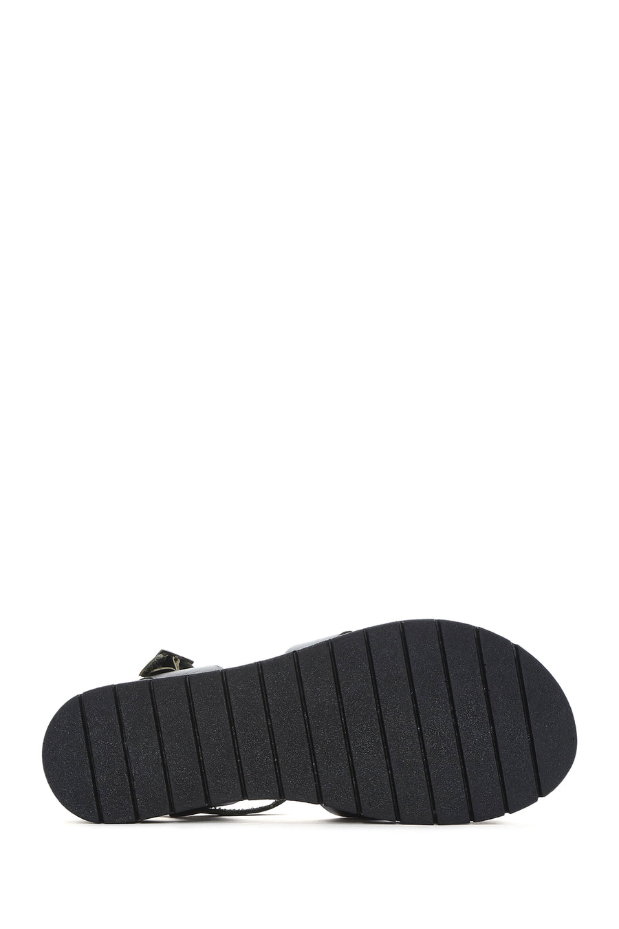Women's Black Ankle Strap Leather Bodrum Sandals