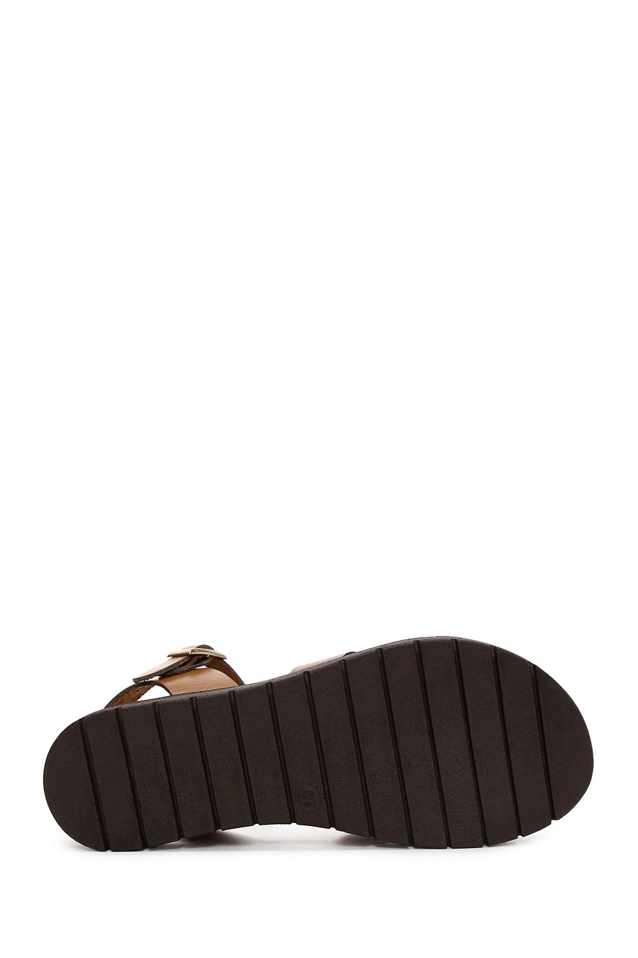 Women's Tan Ankle Strap Leather Bodrum Sandals