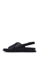 
Women's Black Buckled Leather Sandal
 | Derimod