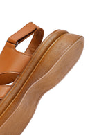 Women's Tan Back Strap Leather Sandals | Derimod
