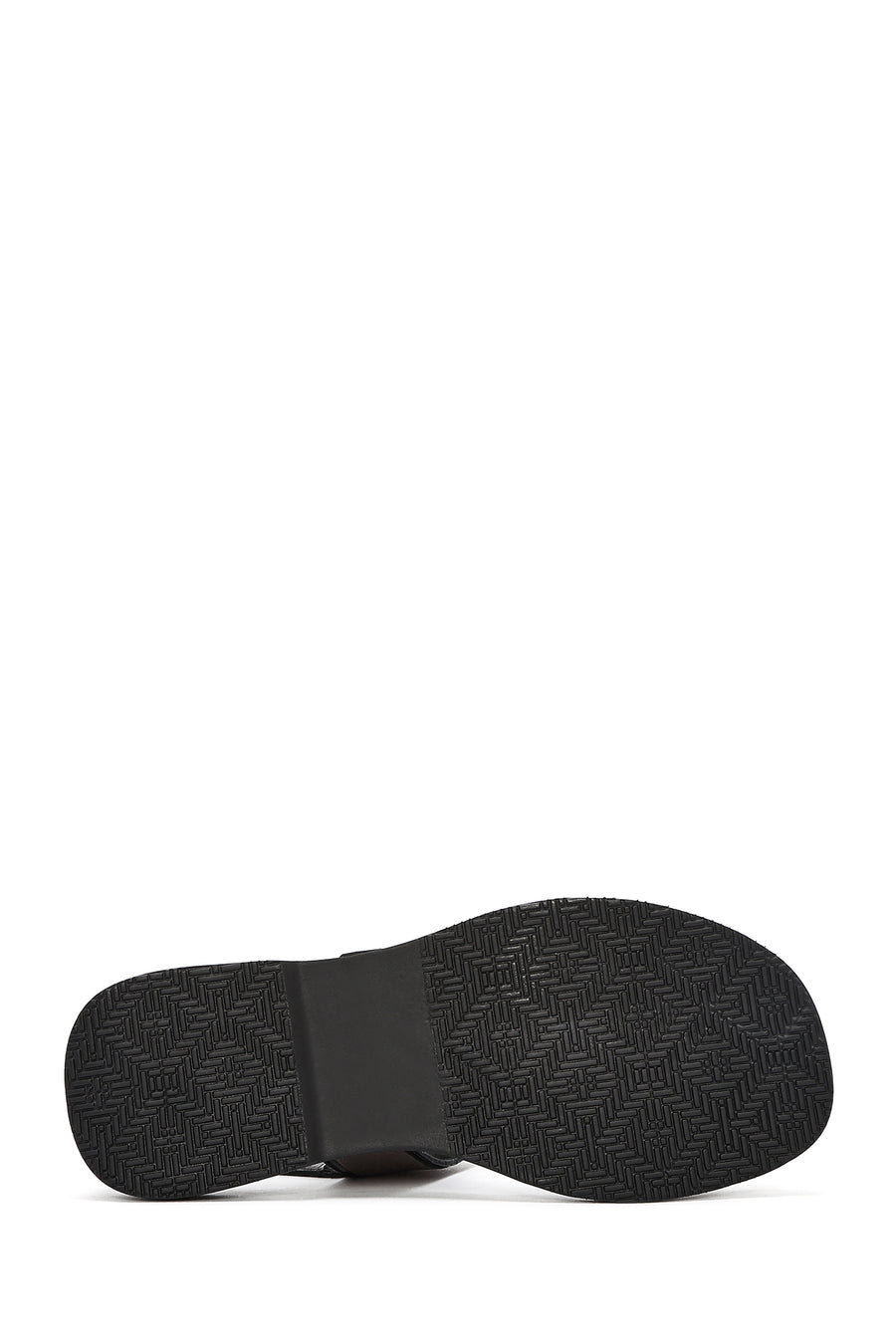 Women's Black Buckled Leather Sandals