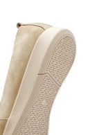 Women's Beige Suede Leather Comfort Loafer | Derimod