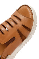 Women's Brown Thick Soled Leather Comfort Sandals | Derimod