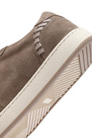 Women's Mink Lace-Up Suede Leather Sneakers | Derimod