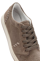 Women's Mink Lace-Up Suede Leather Sneakers | Derimod