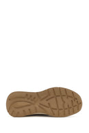 Women's Beige Lace-Up Chunky Sole Suede Leather Sneakers | Derimod