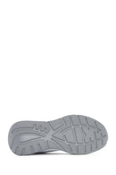 Women's White Lace-up Thick-Sole Leather Sneaker | Derimod