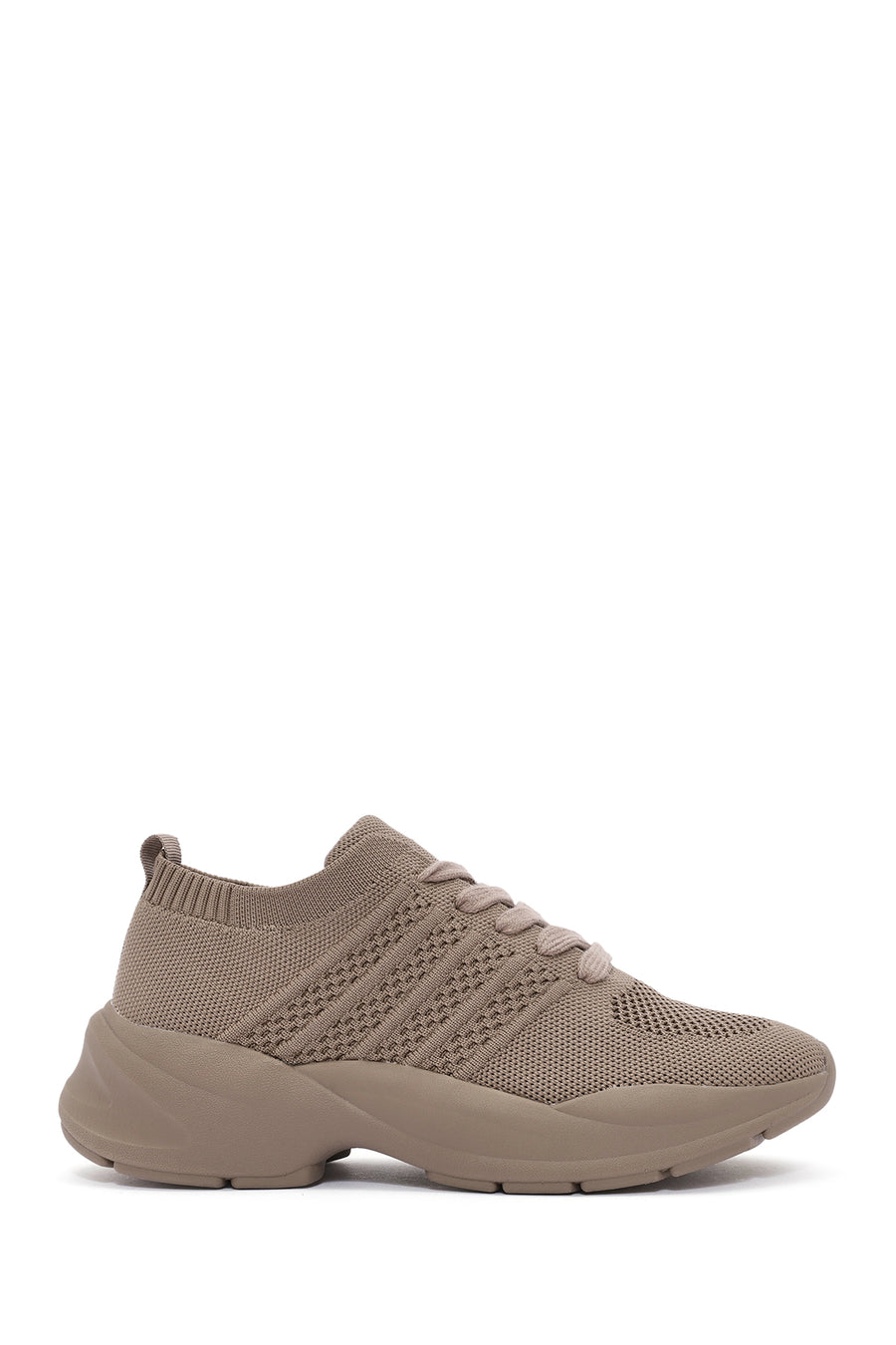 Derimod Zero Women's Mink Laced Thick Soled Sneaker 25SFD43146F | Derimod