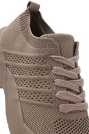 Derimod Zero Women's Mink Laced Thick Soled Sneaker | Derimod
