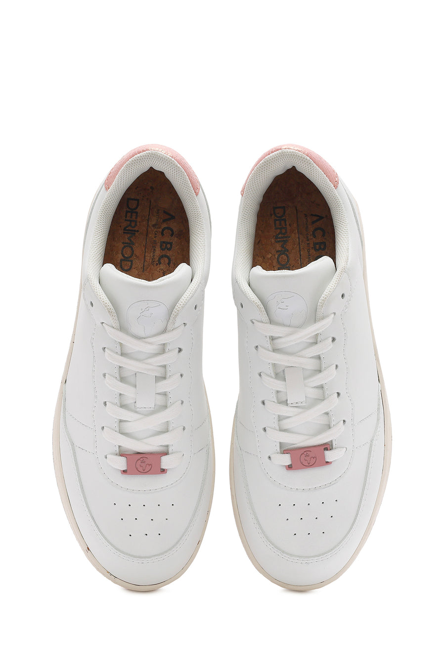 ACBC x Derimod Kadın Beyaz Bağcıklı Sneaker