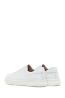 Women's White Lace-Up Leather Sneaker | Derimod