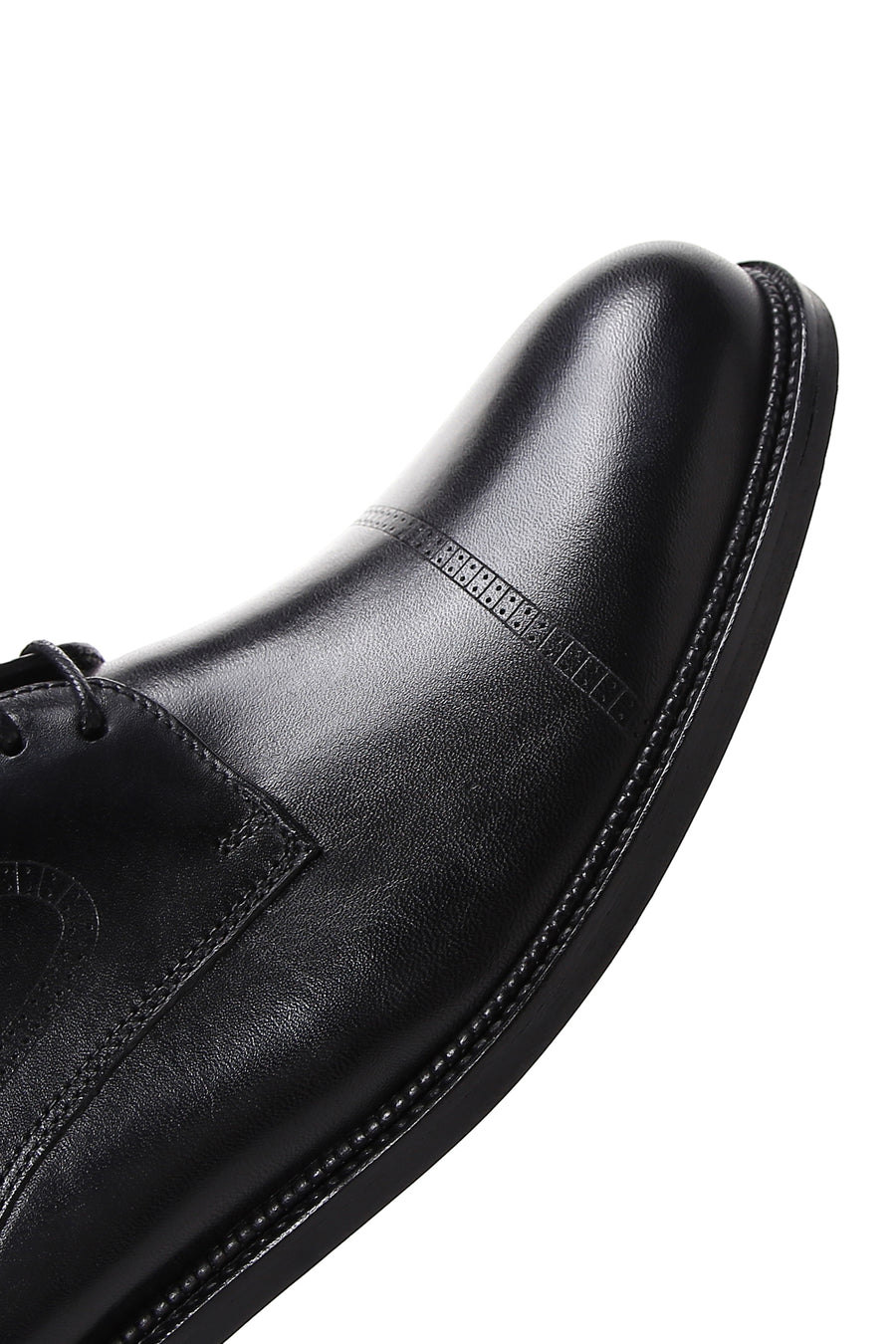 Men's Black Laced Leather Classic Shoes