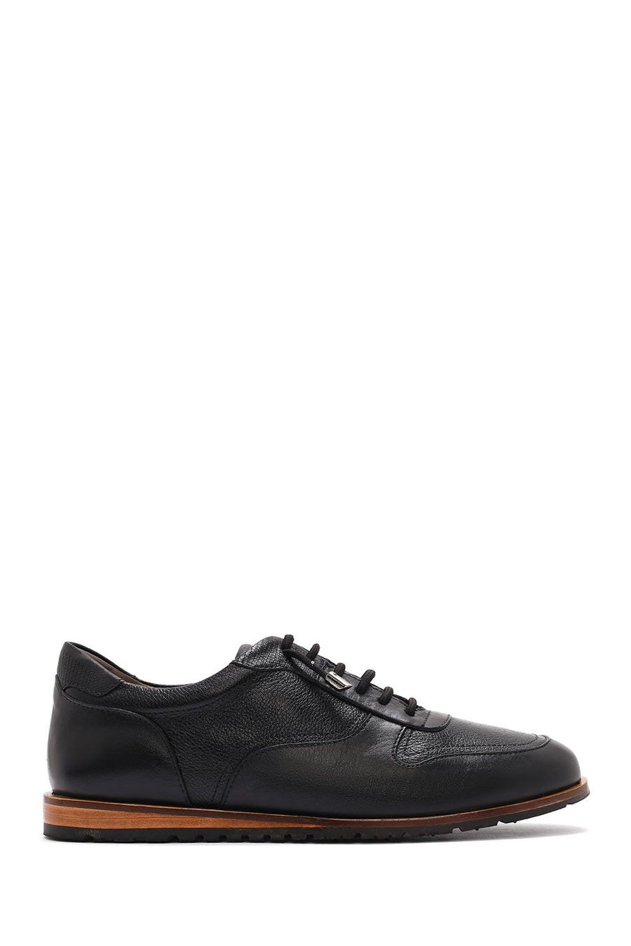 Men's Black Lace-up Leather Casual Shoes 25SFD603514 | Derimod