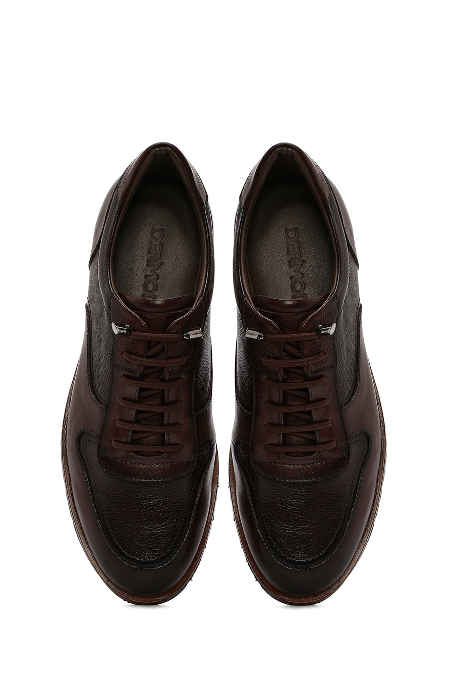 Men's Brown Lace-up Leather Casual Shoes