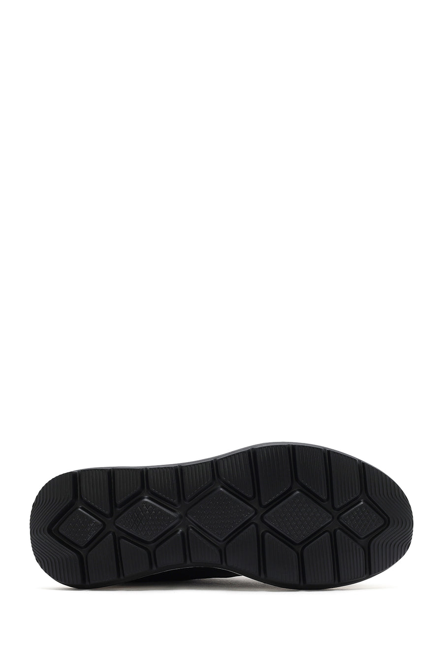 Men's Black Lace-up Leather Sneaker
