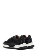 Men's Black Lace-up Leather Sneaker | Derimod