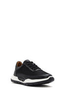 Men's Black Lace-up Leather Sneaker | Derimod