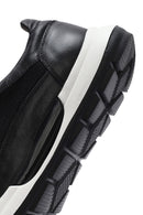 Men's Black Lace-up Leather Sneaker | Derimod