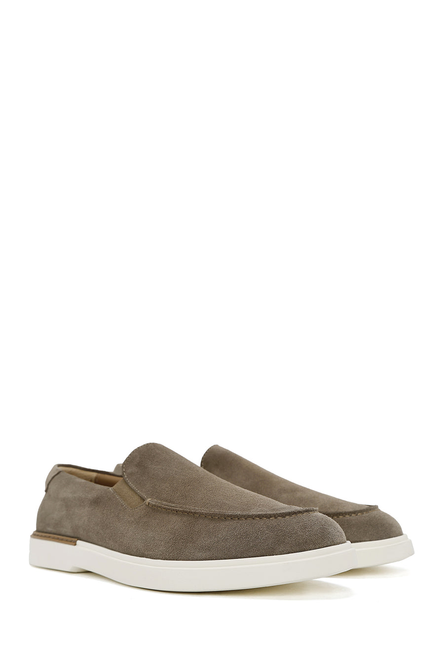 Erkek Bej Süet Deri Casual Loafer