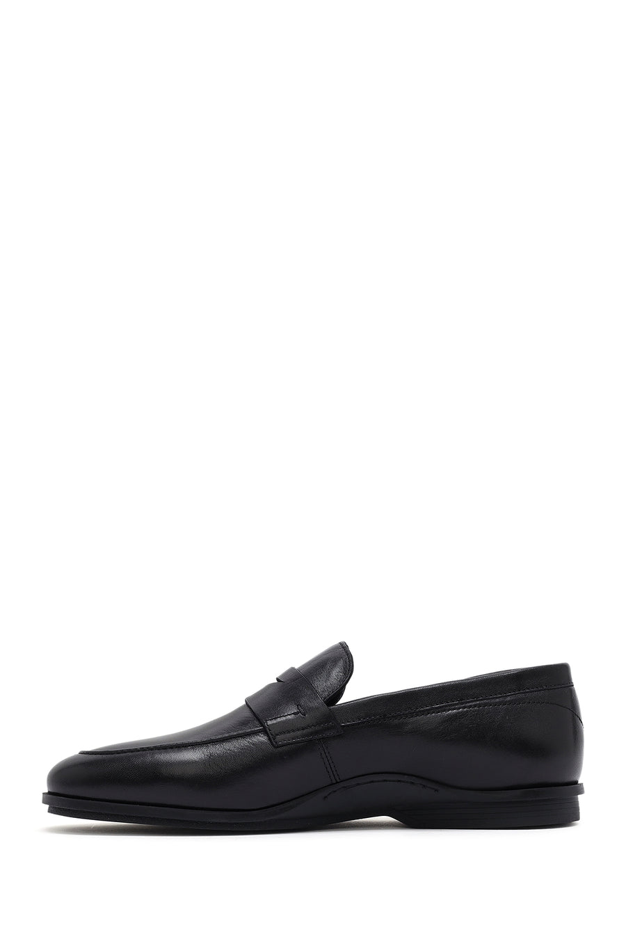 Men's Black Leather Classic Loafer